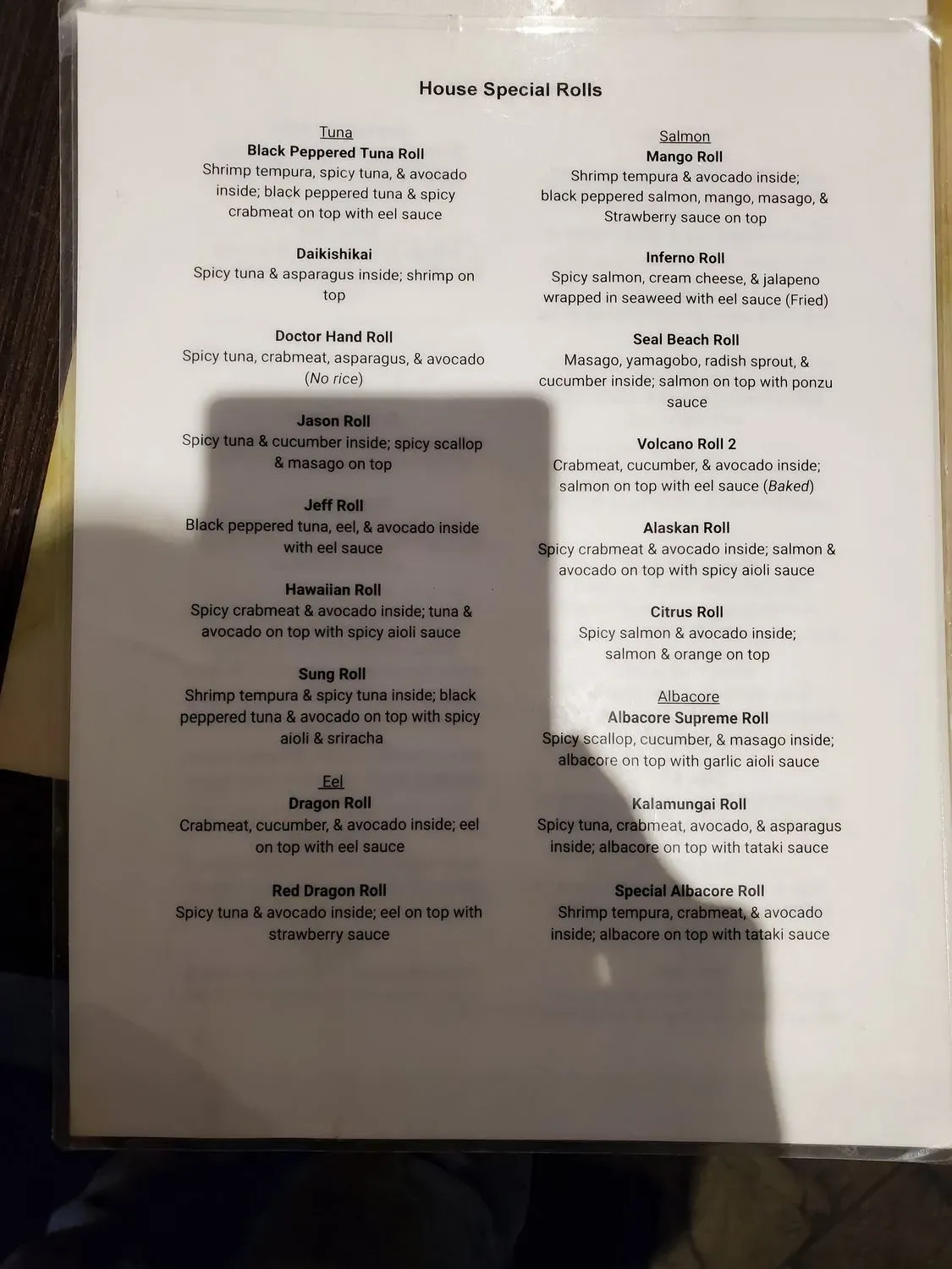 Menu 3