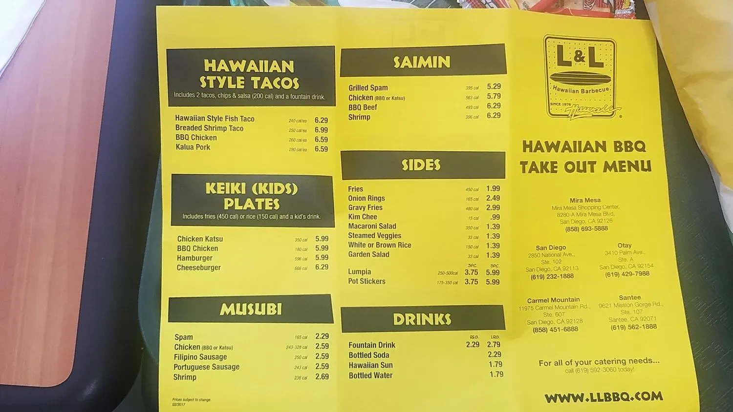 Menu 5