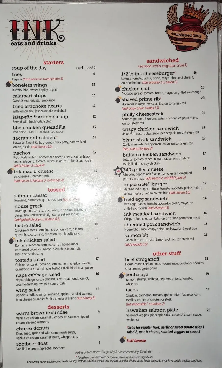 Menu 1