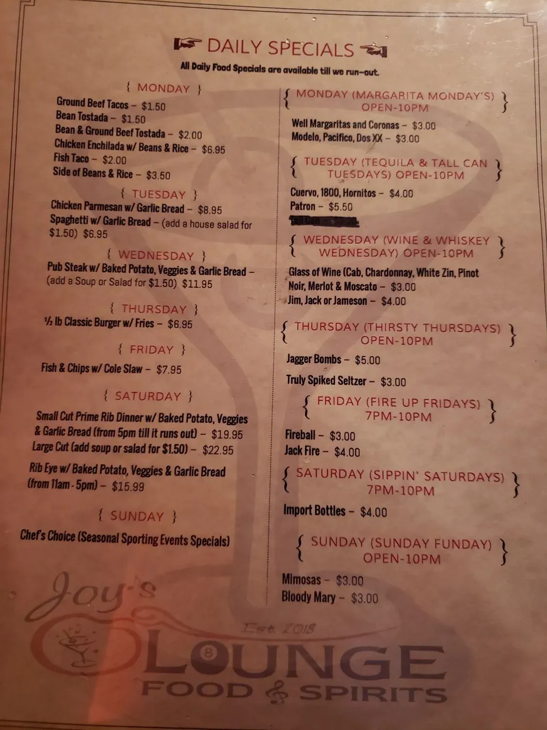 Menu 2