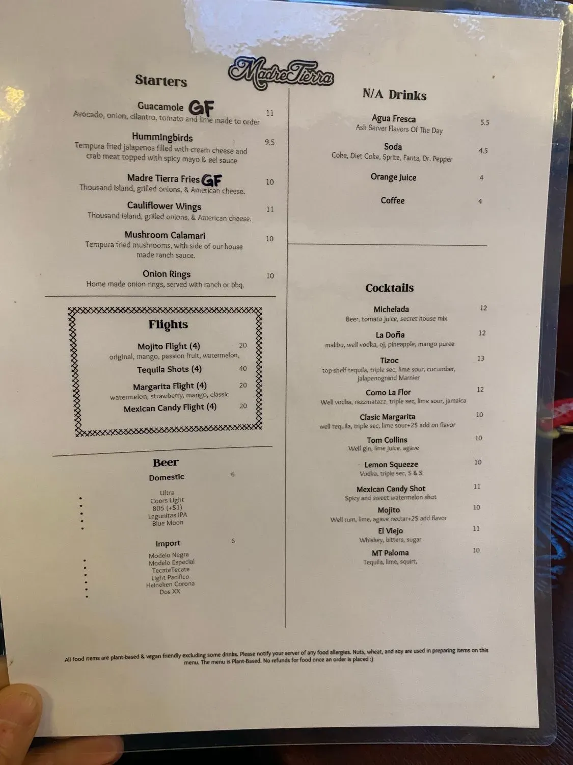 Menu 1