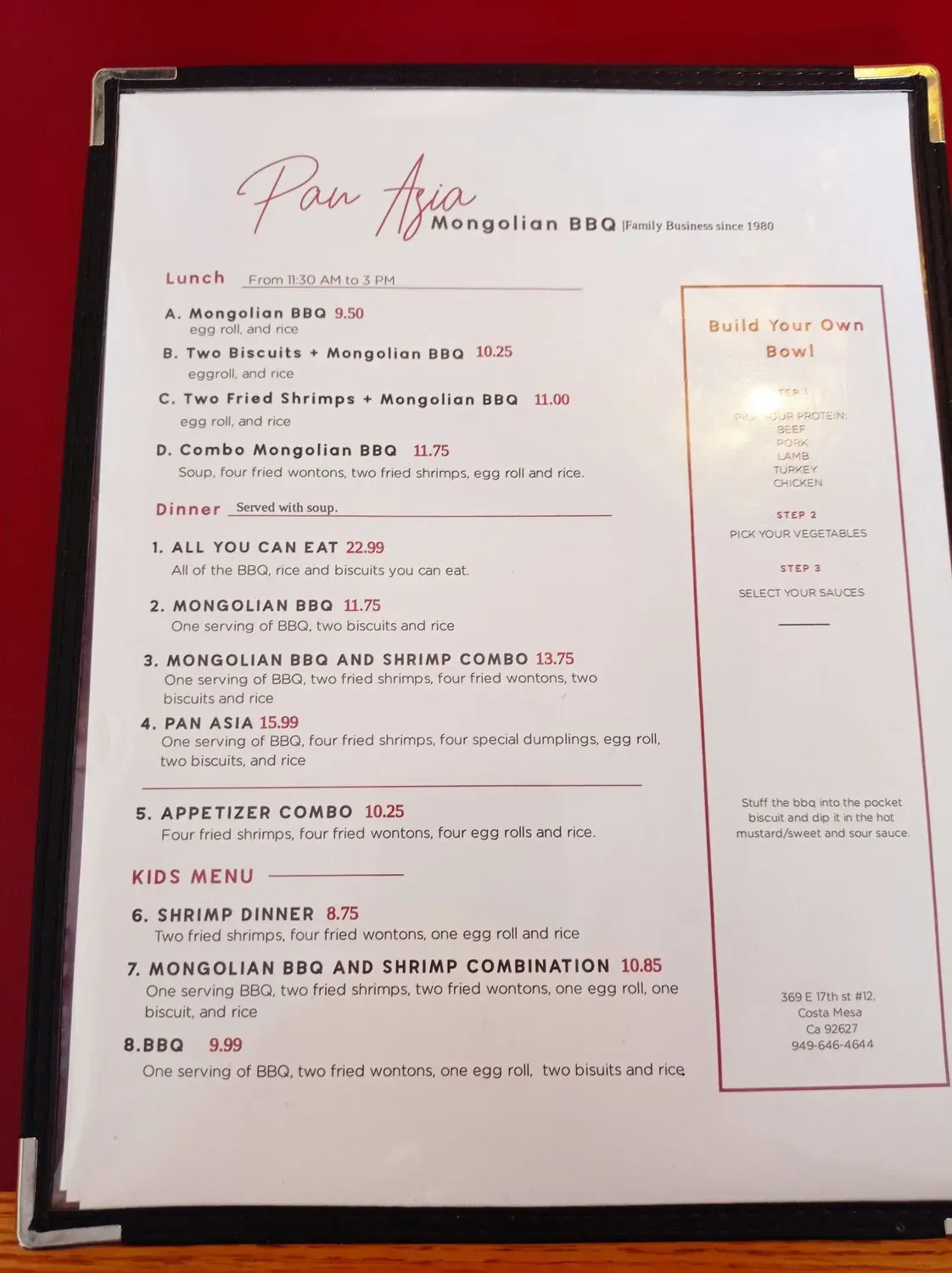 Menu 2