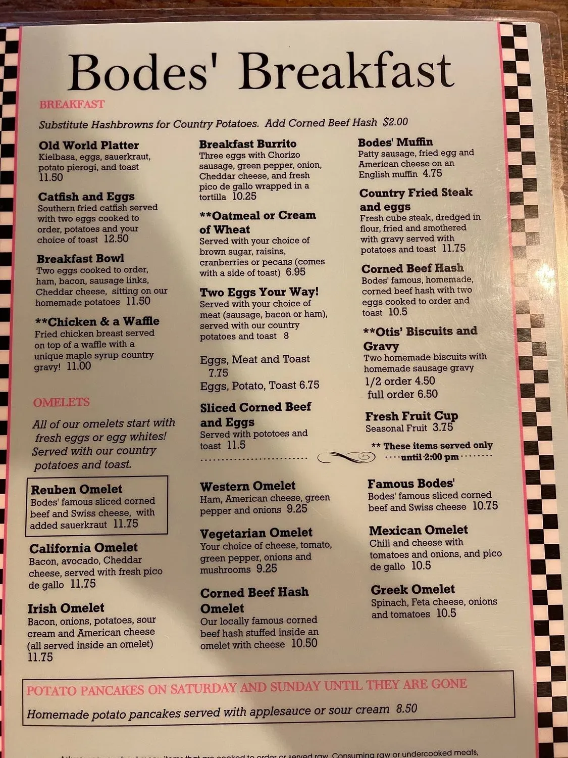 Menu 4