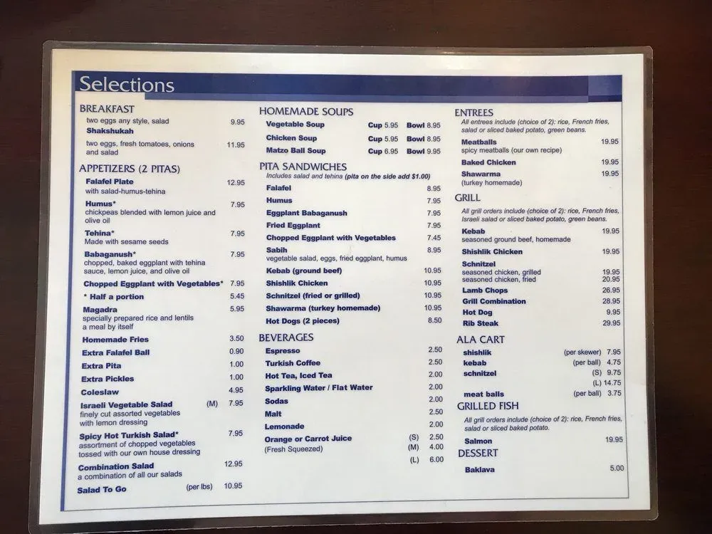 Menu 2