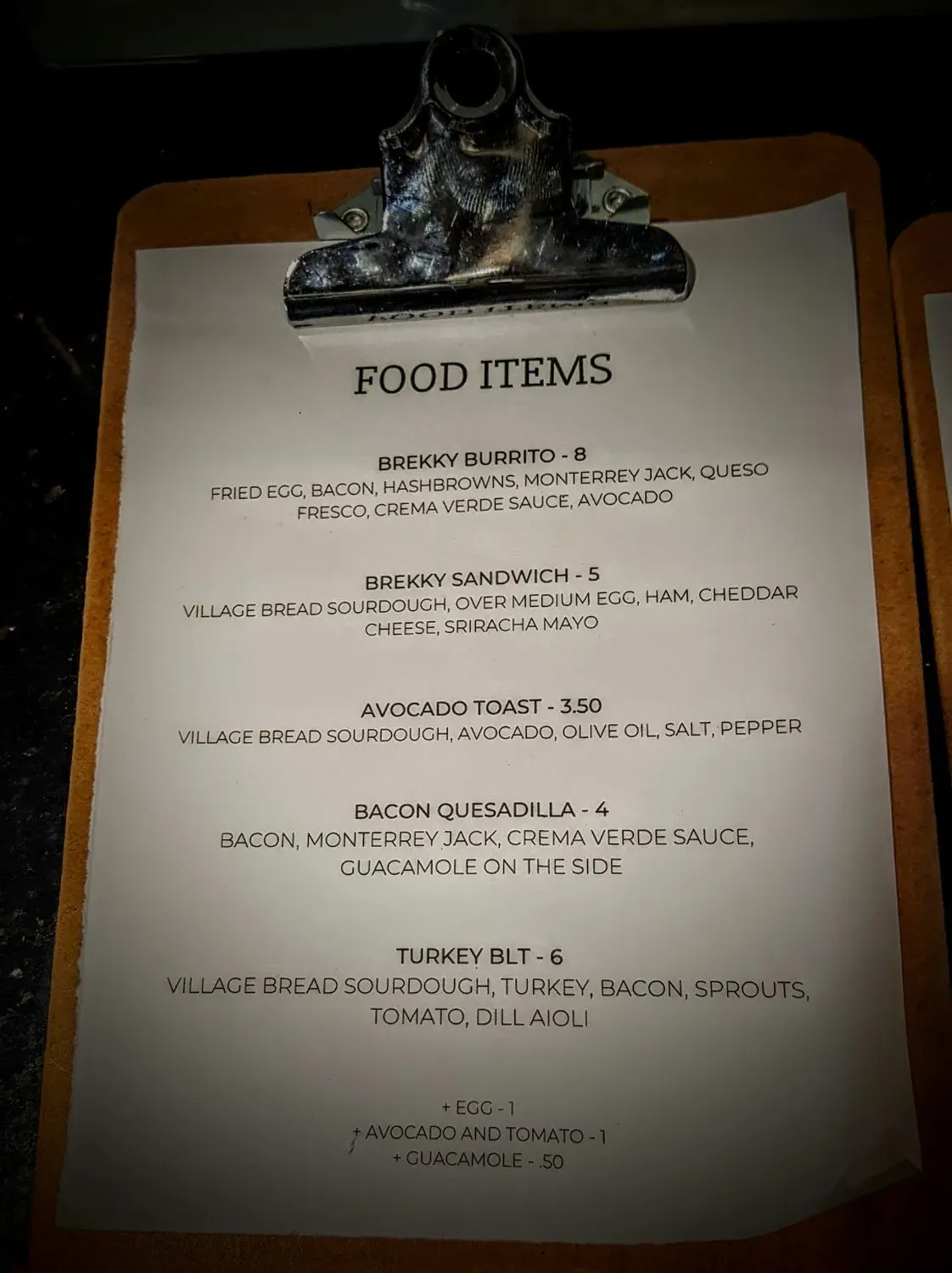Packinghouse Cafe Menu - Updated November 2025