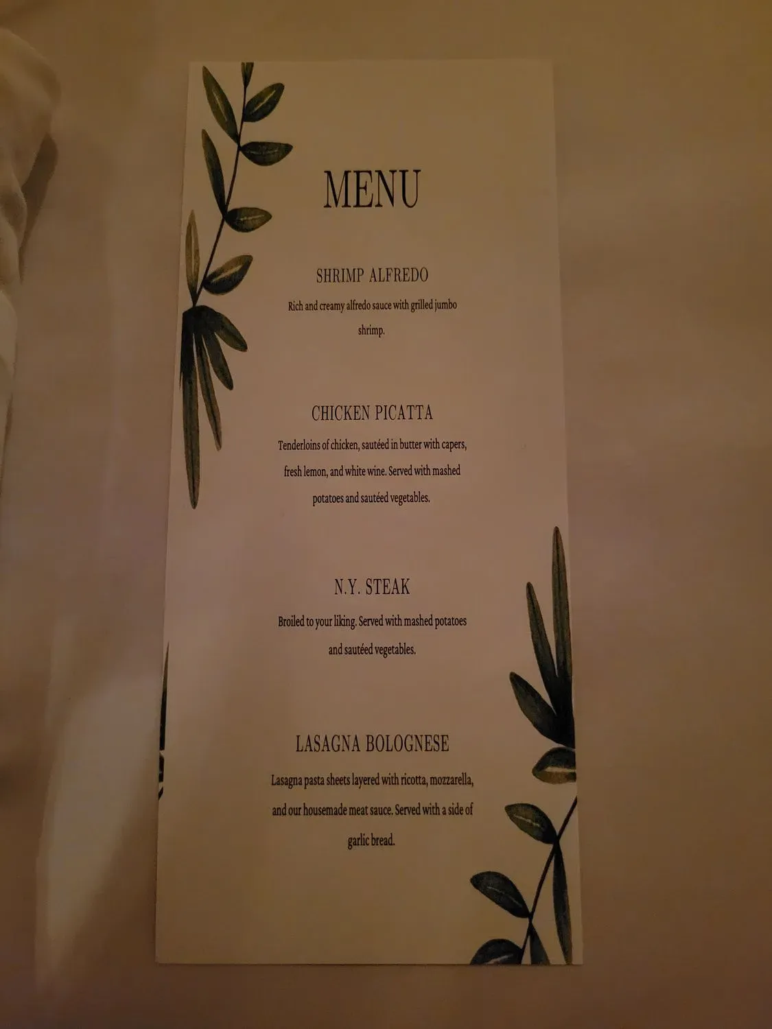 Menu 2