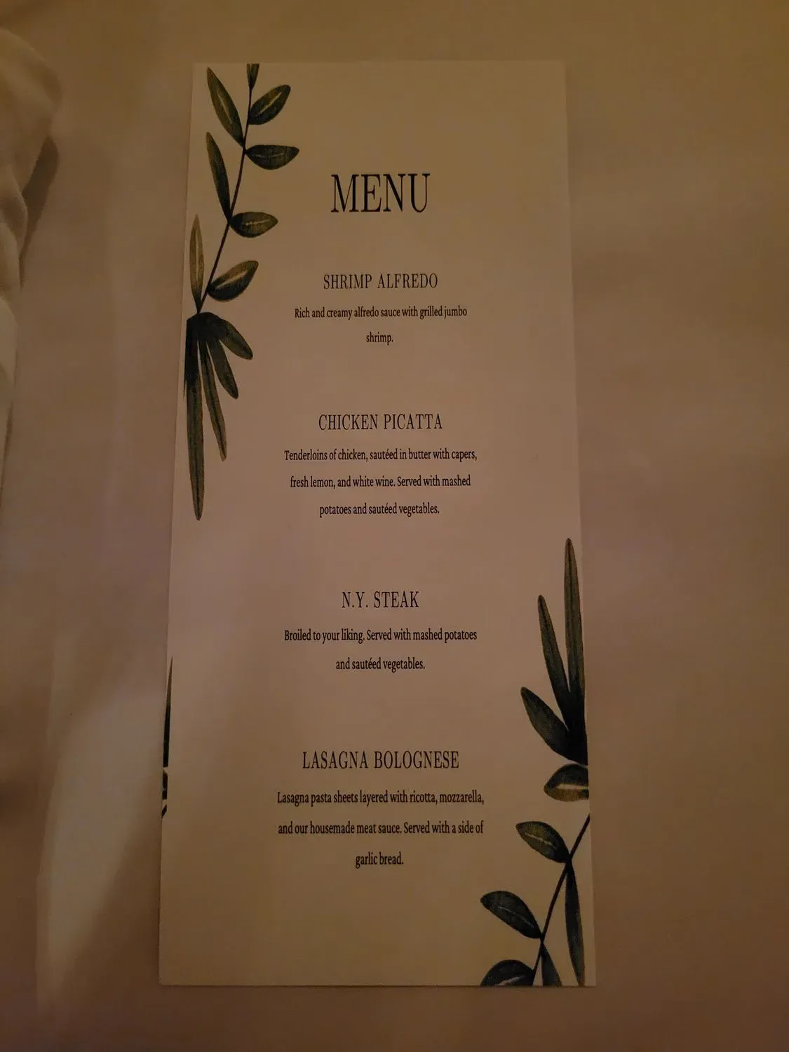 Menu 2