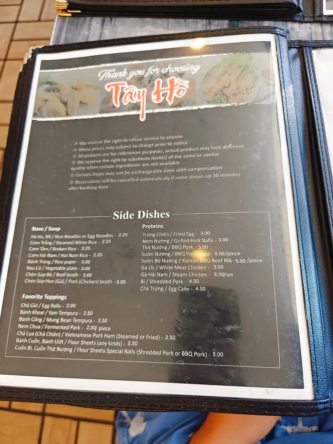 Menu 1