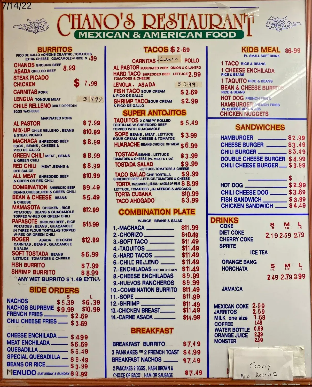 Menu 3