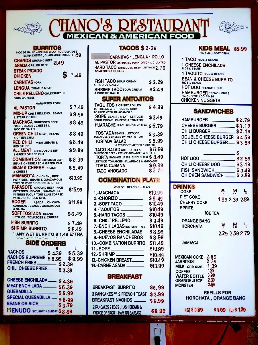 Menu 1