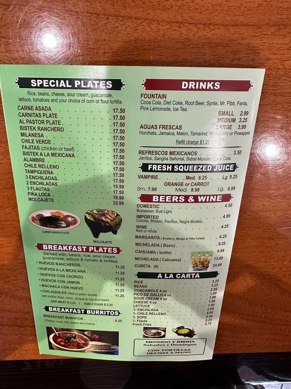 Menu 5