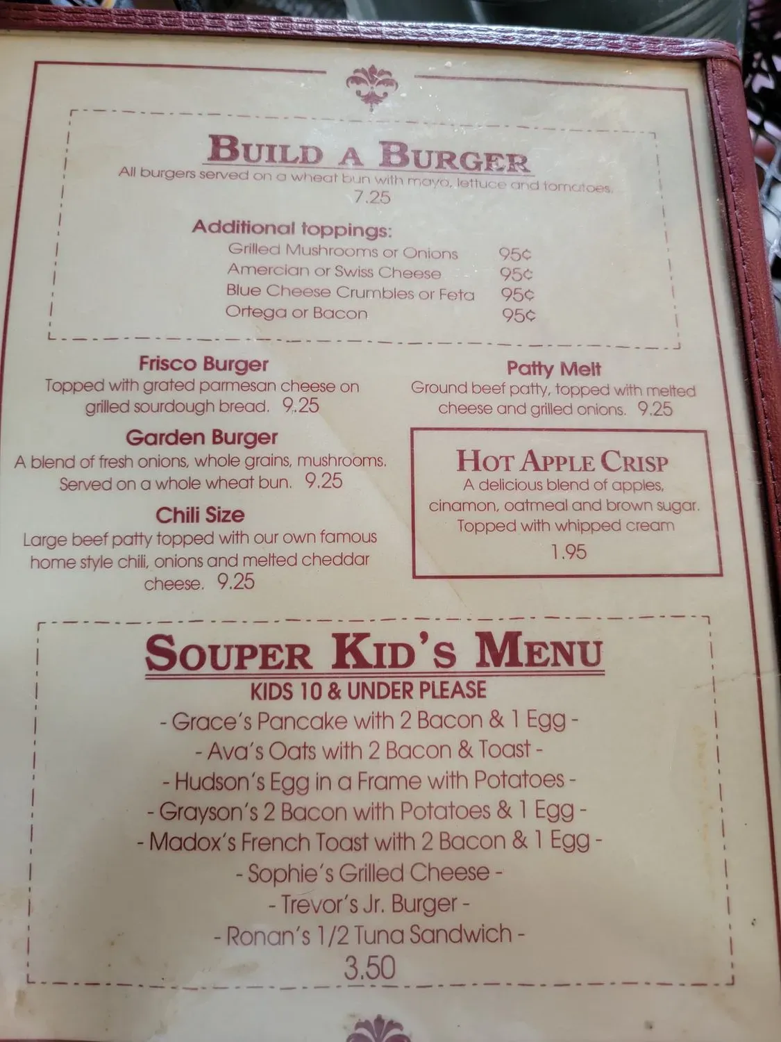 Menu 5