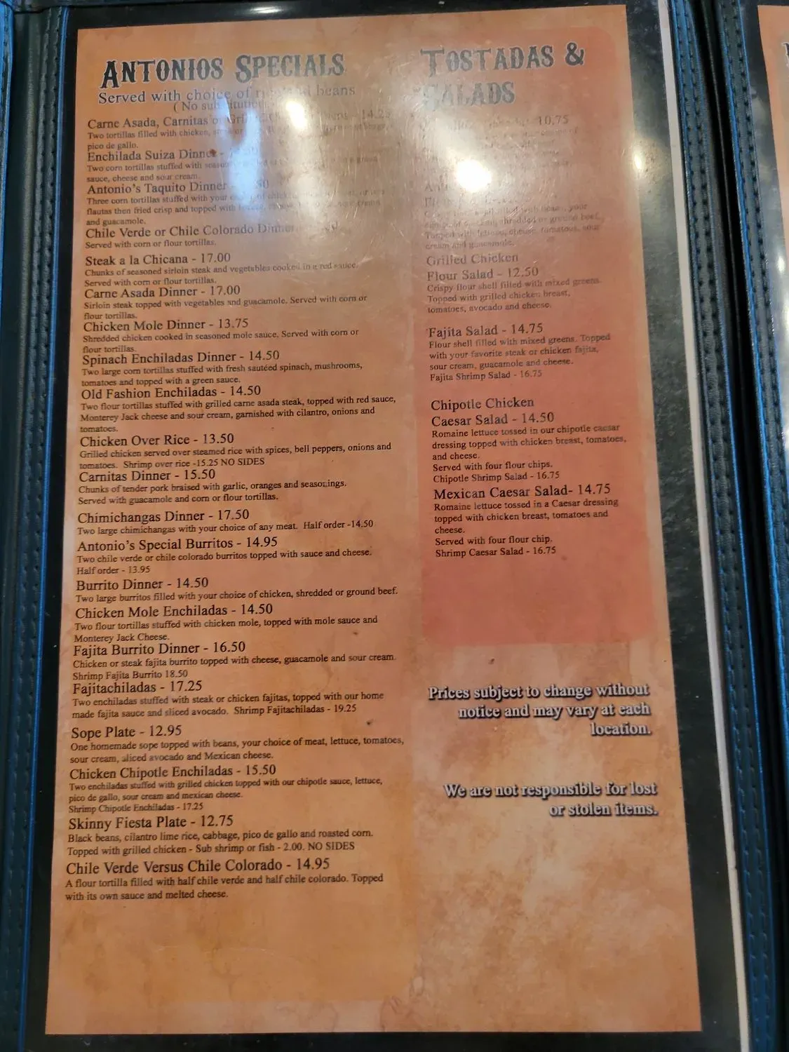 Menu 1