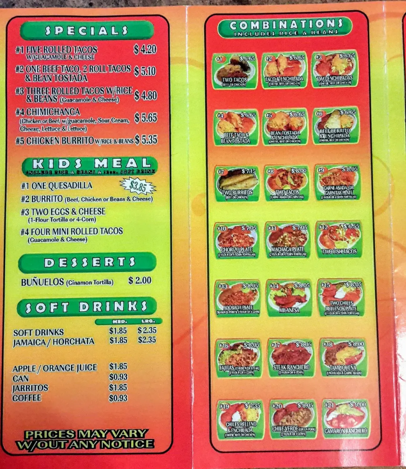 Menu 5