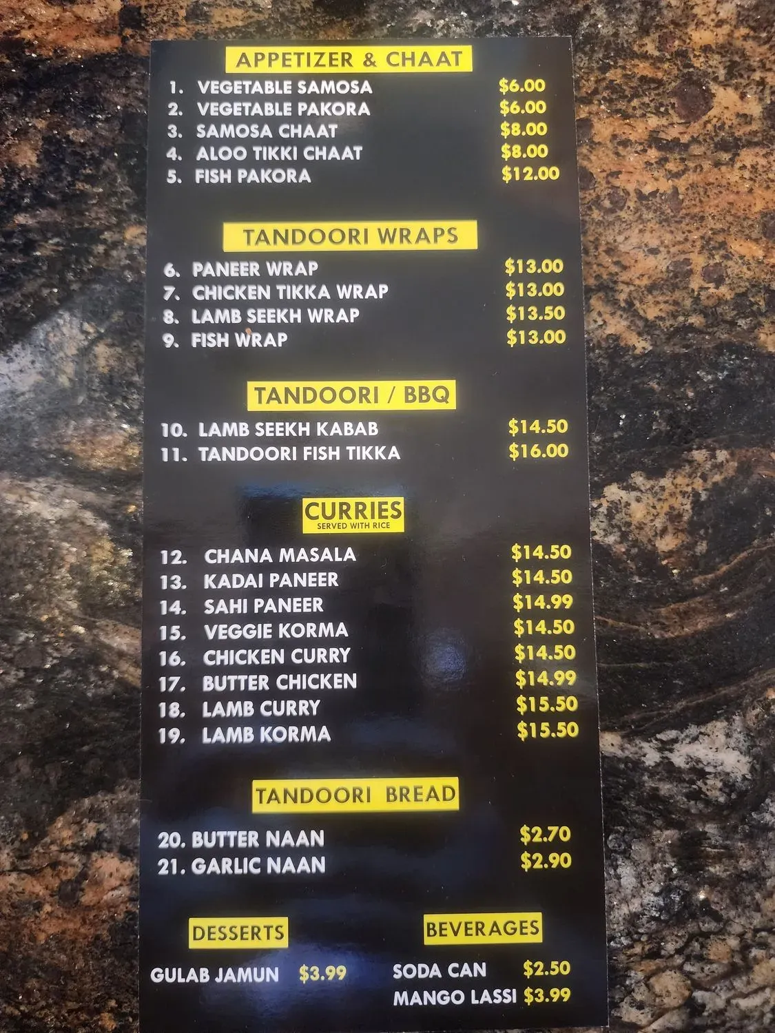 Menu 5