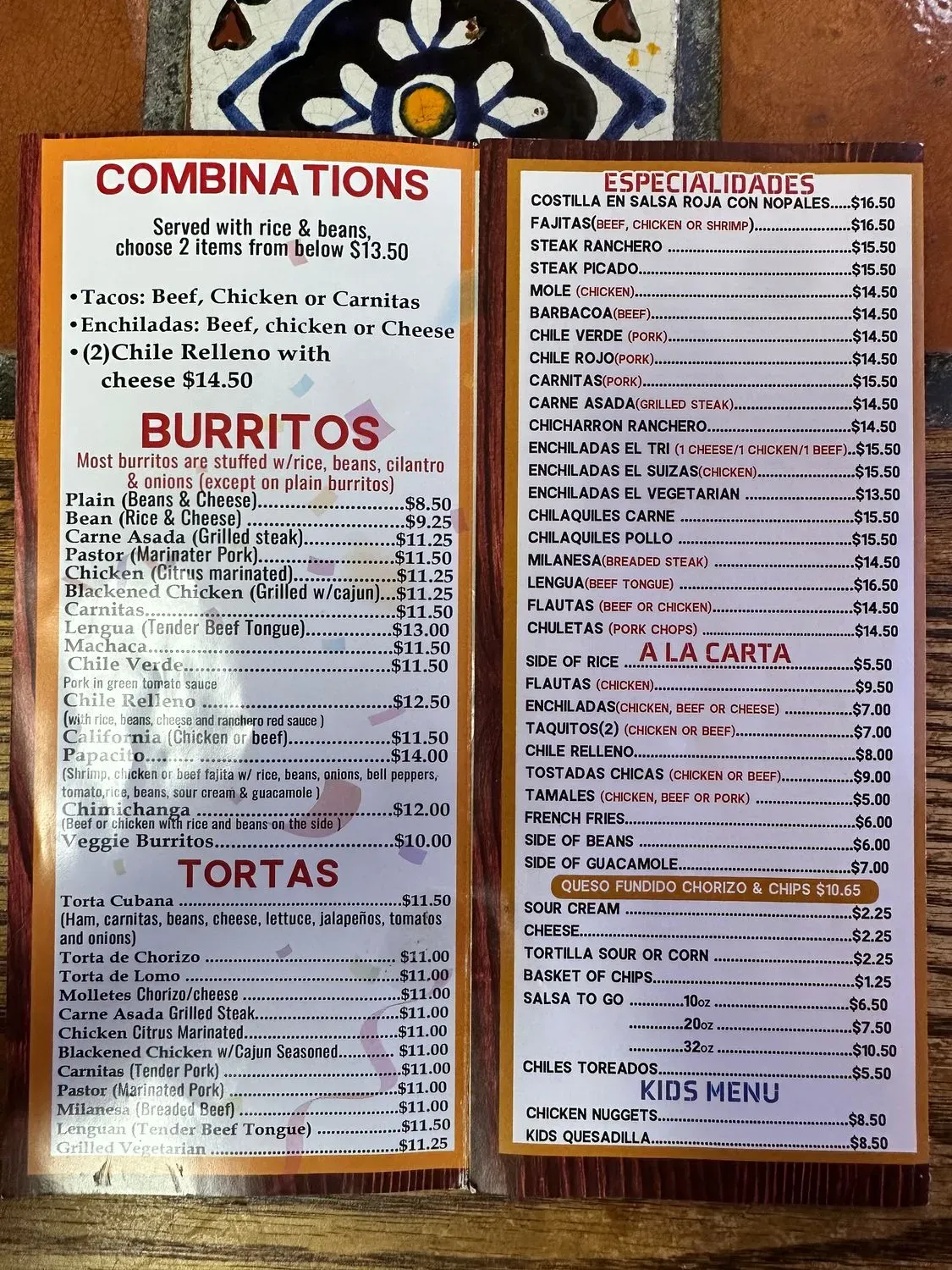 Menu 2