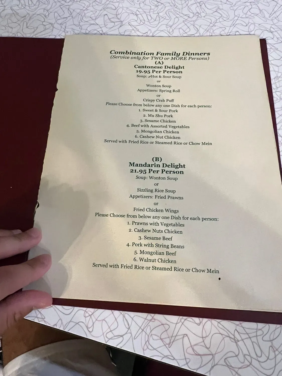 Menu 1