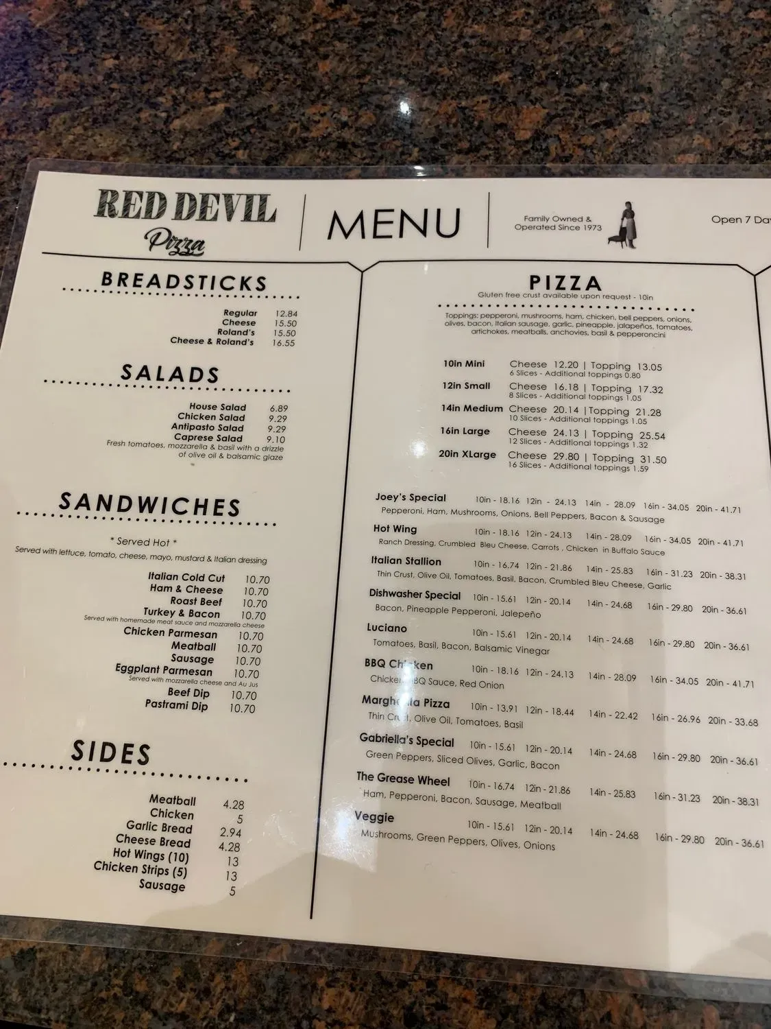 Menu 1