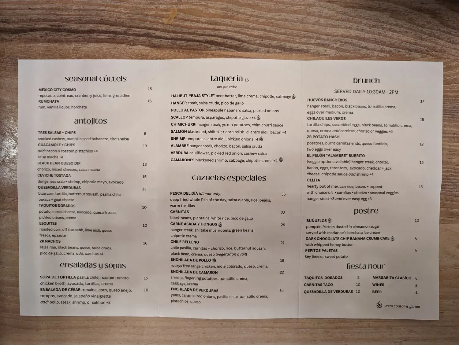 Menu 6