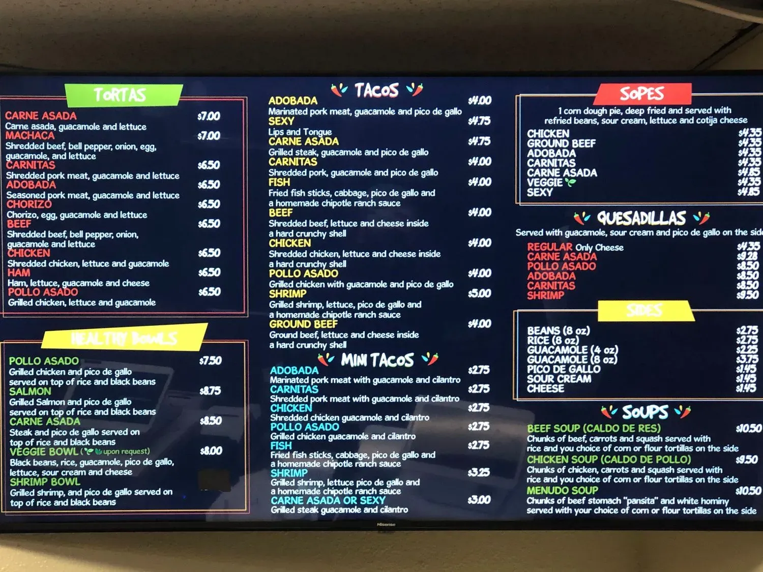 Menu 5