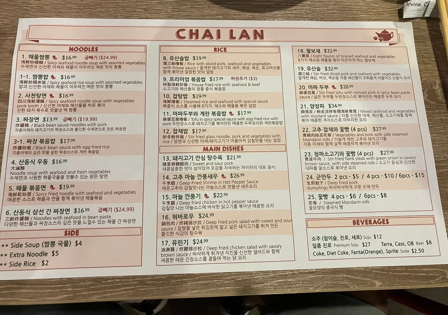 Menu 4