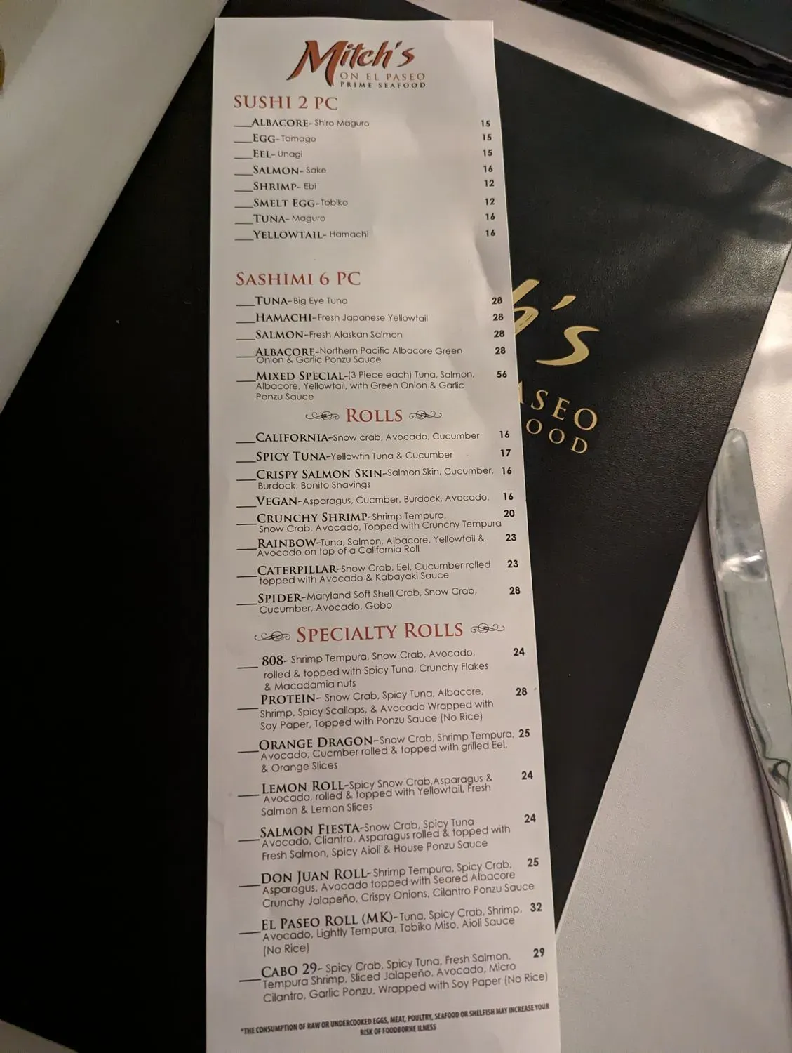 Menu 5