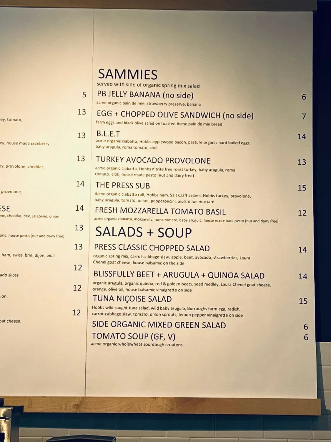 Menu 1