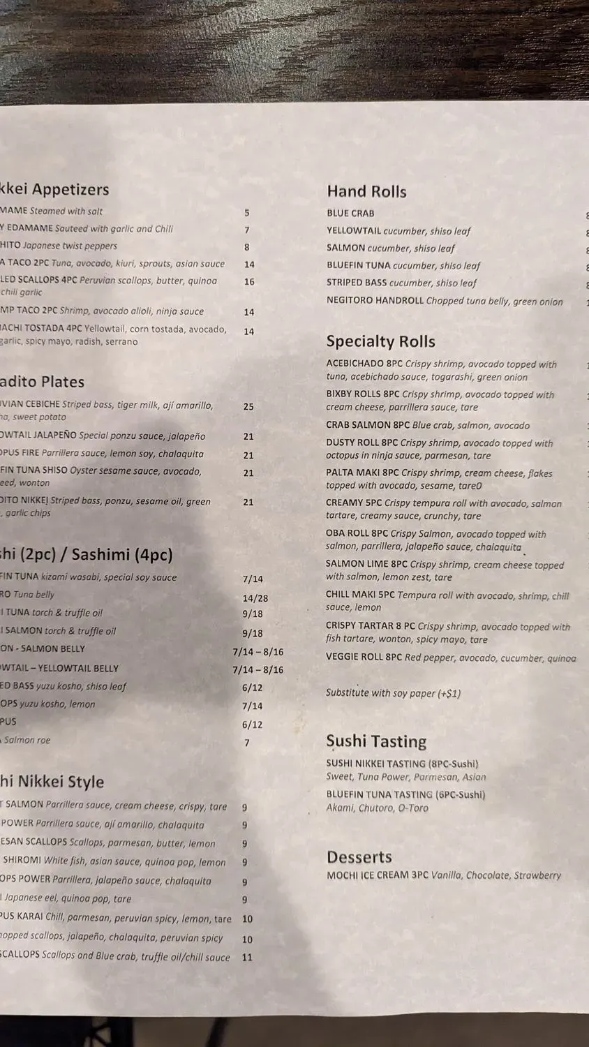 Menu 5