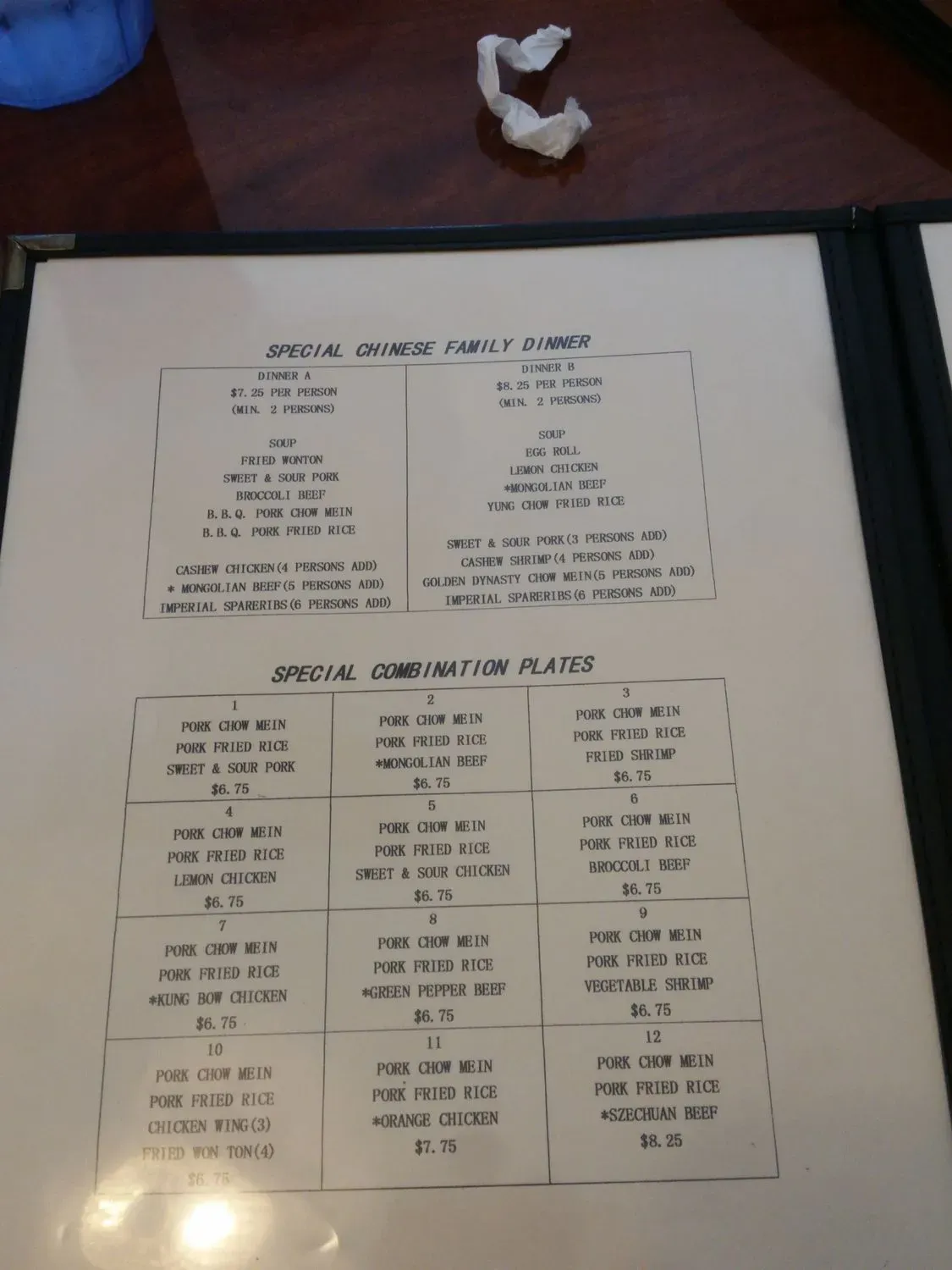 Menu 6