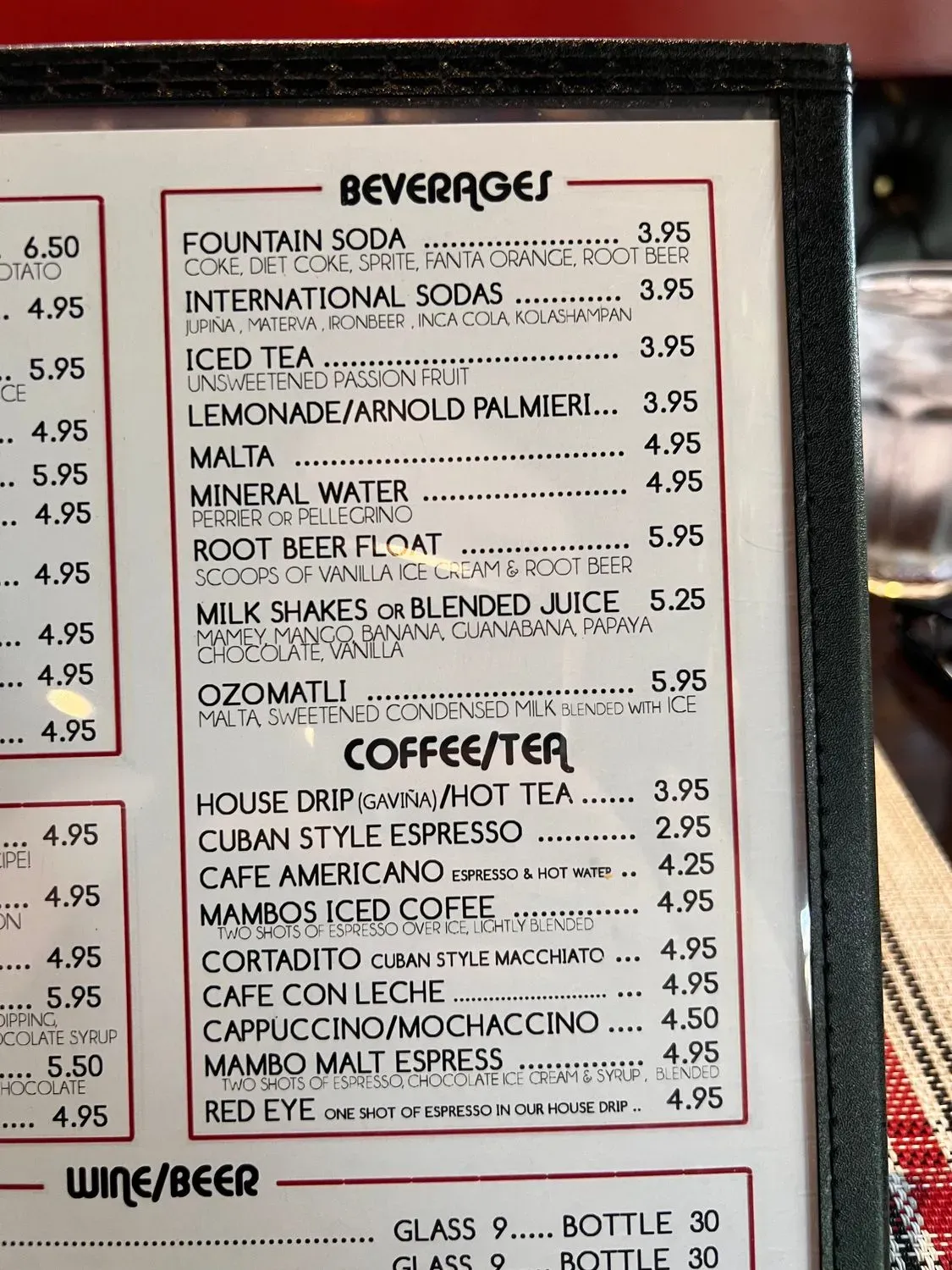 Menu 5