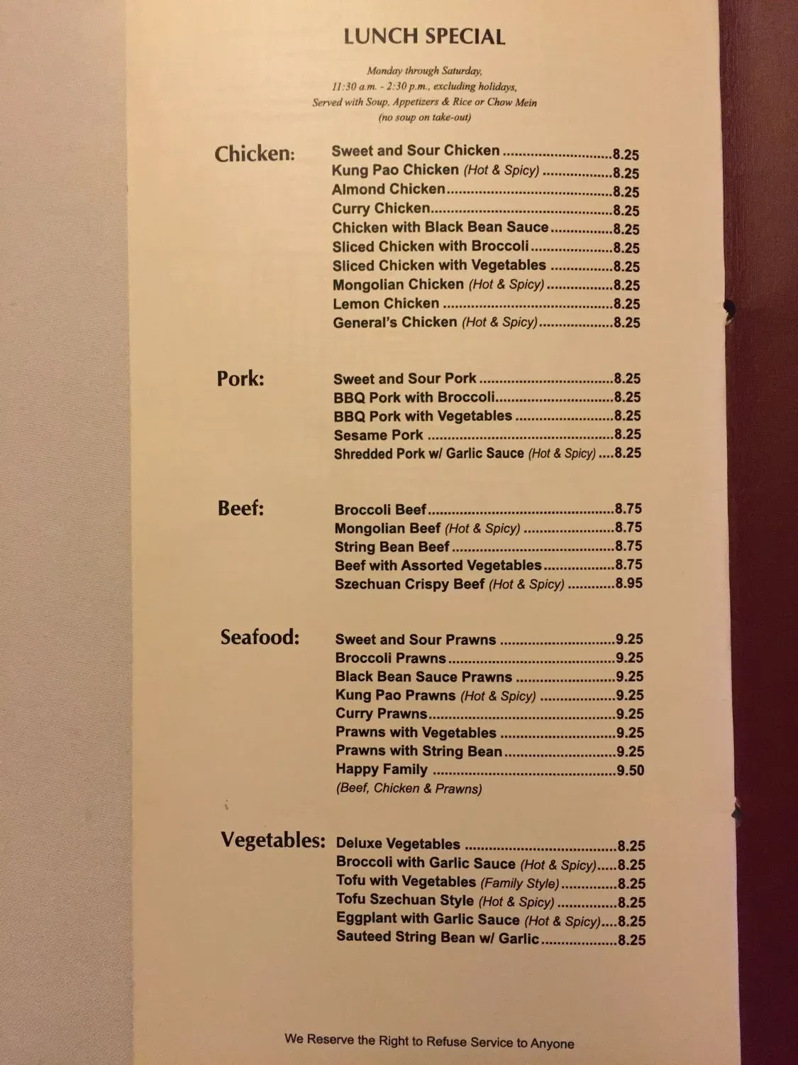 Menu 2