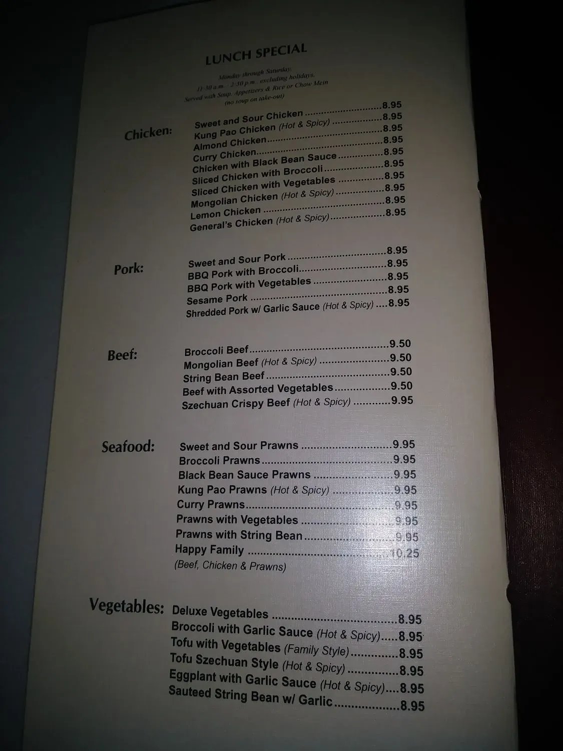 Menu 5