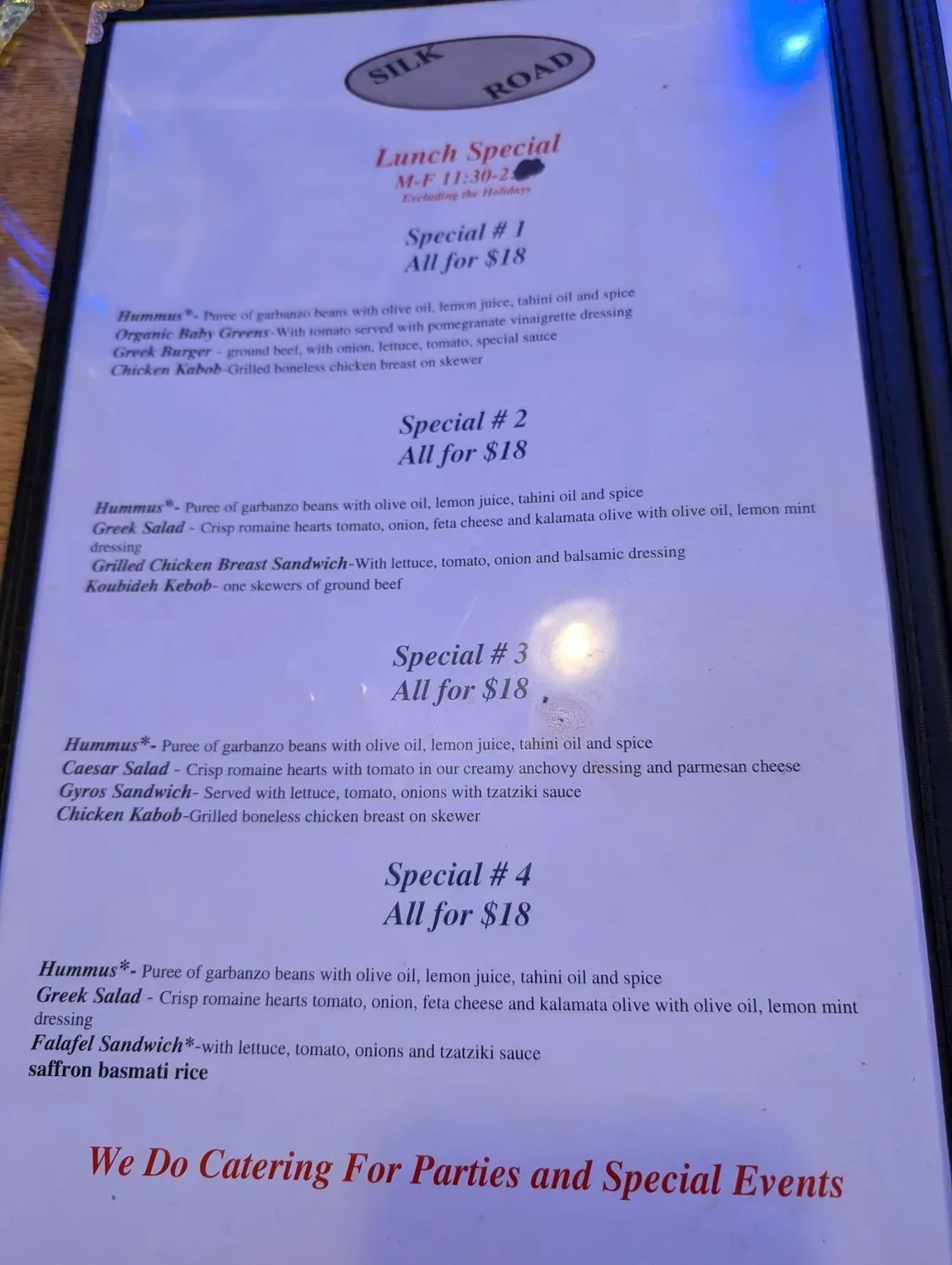 Menu 5