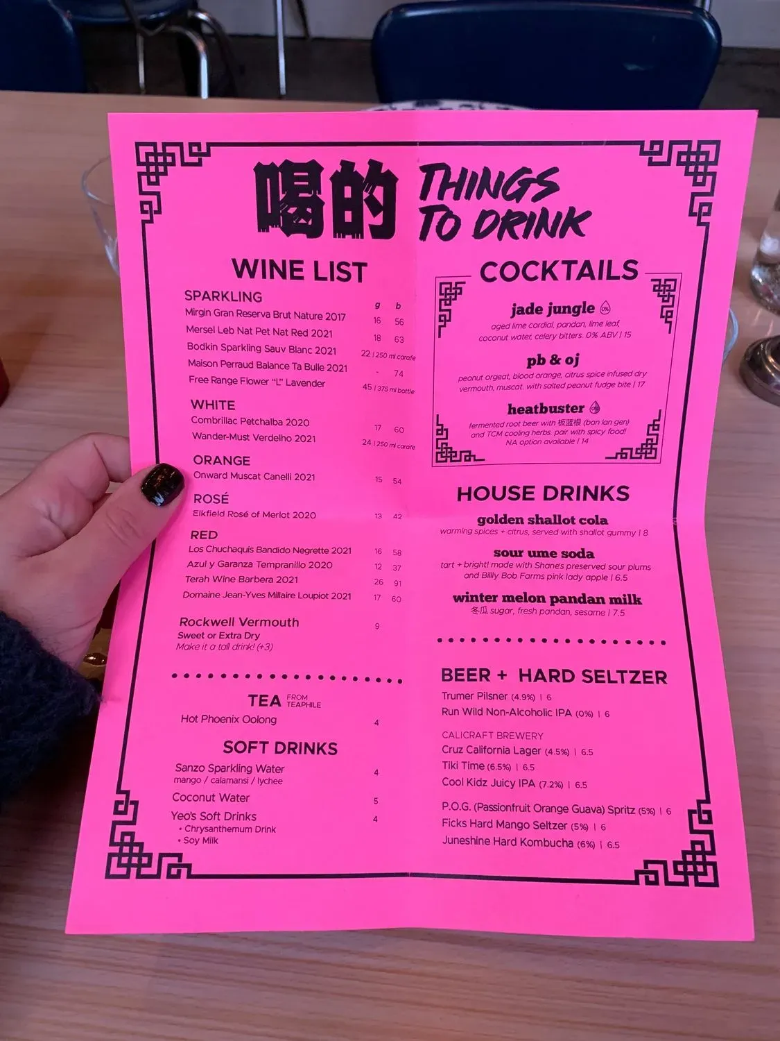 Menu 1