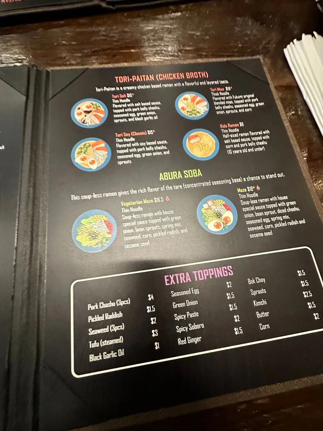 Menu 5