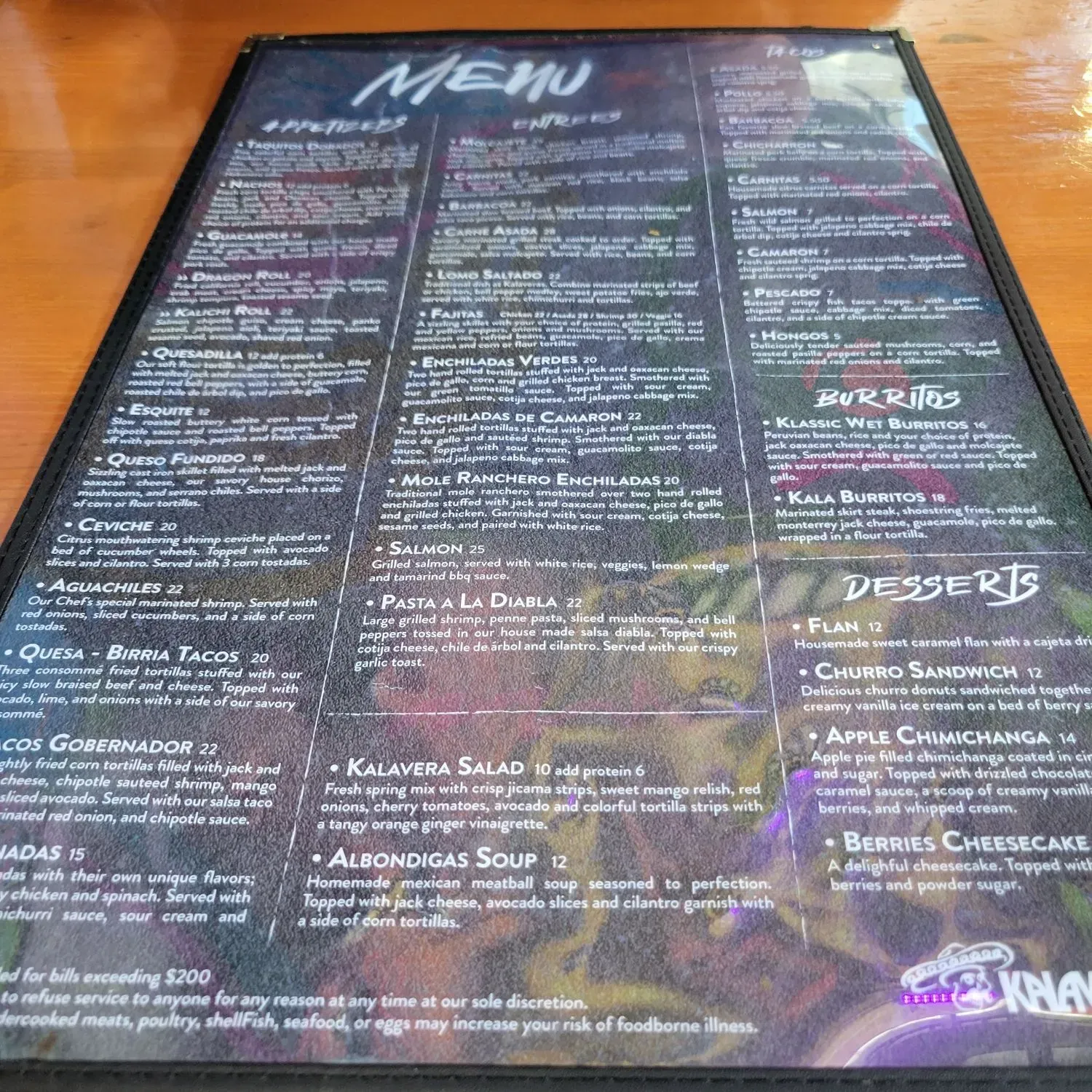 Menu 5