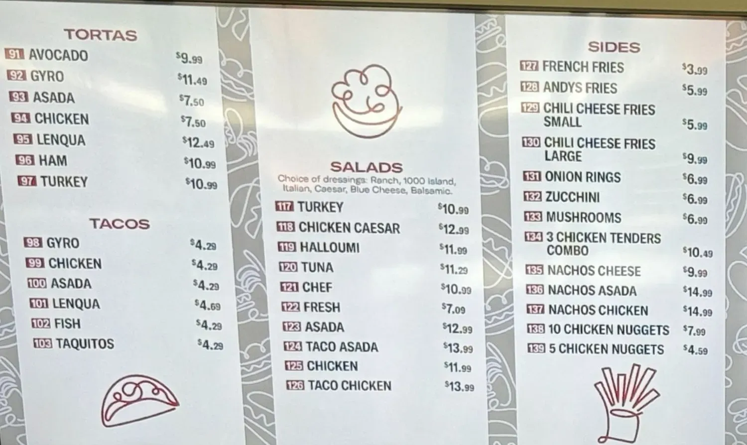 Menu 5