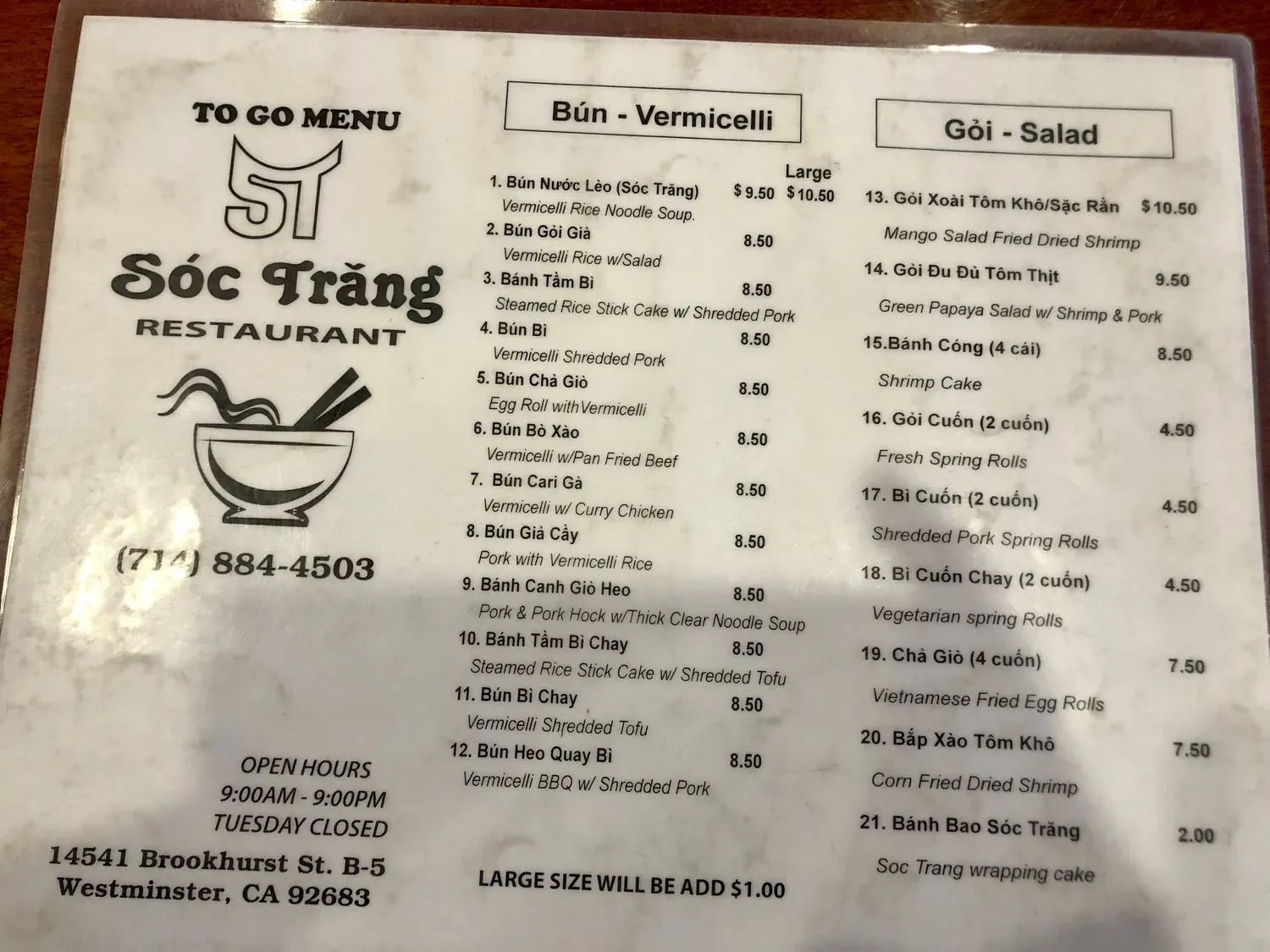 Menu 2