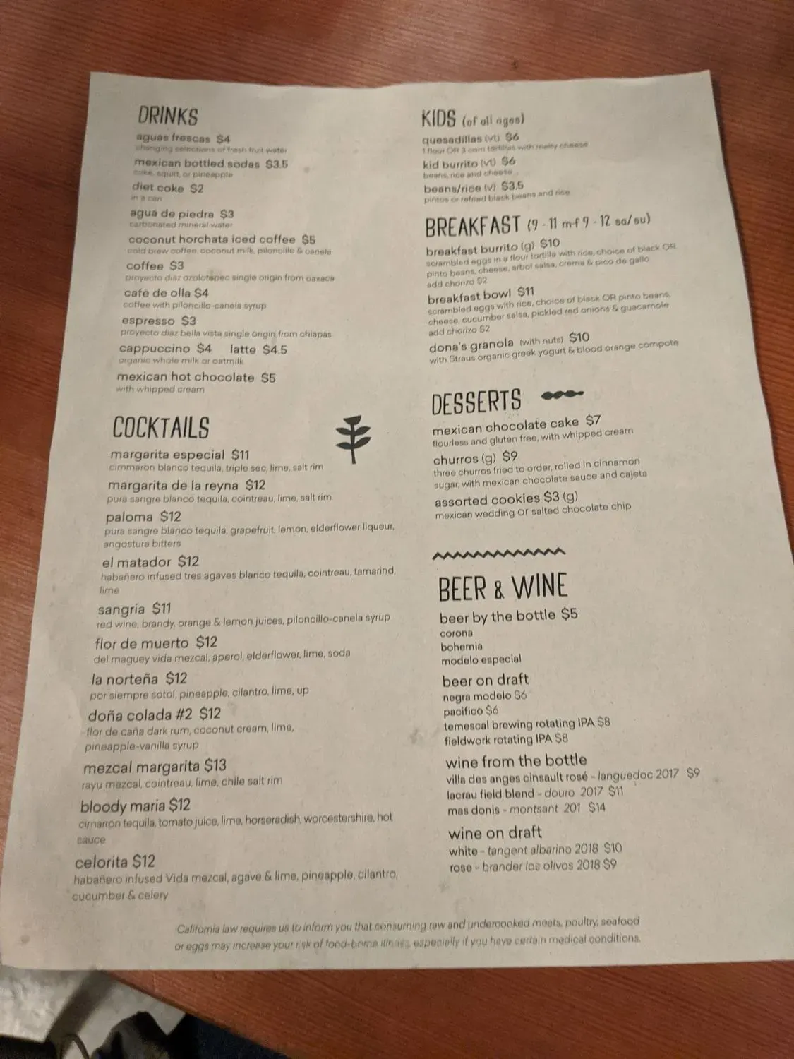 Menu 4