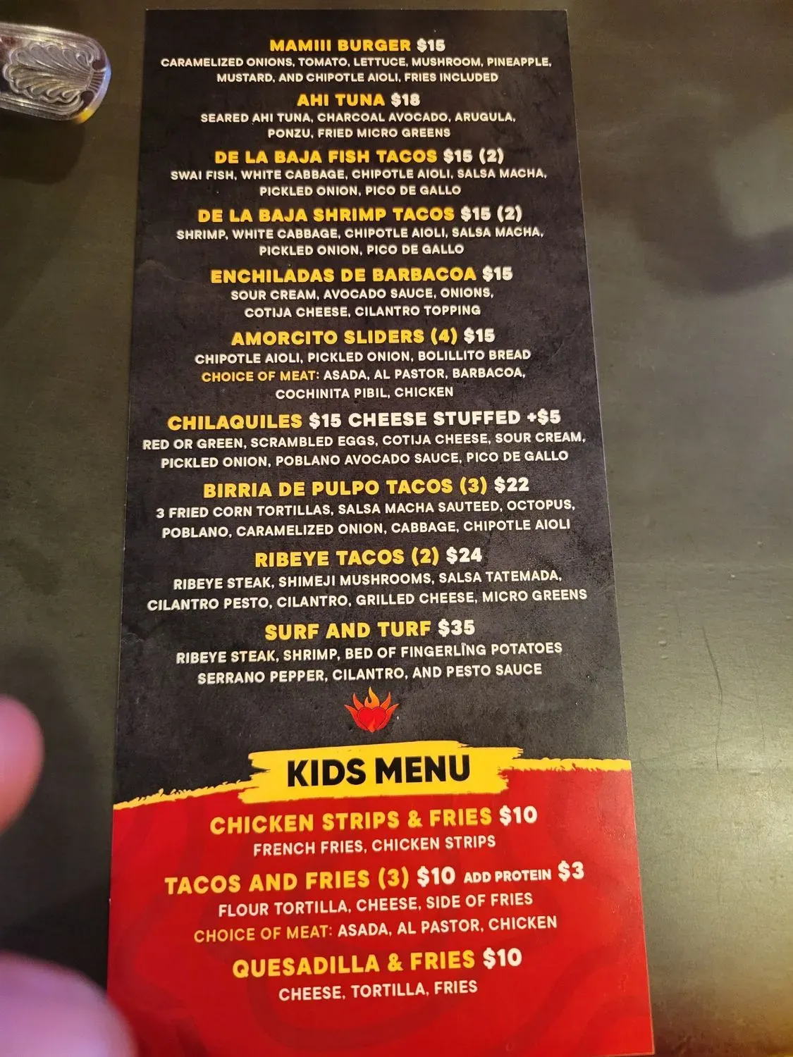 Menu 5