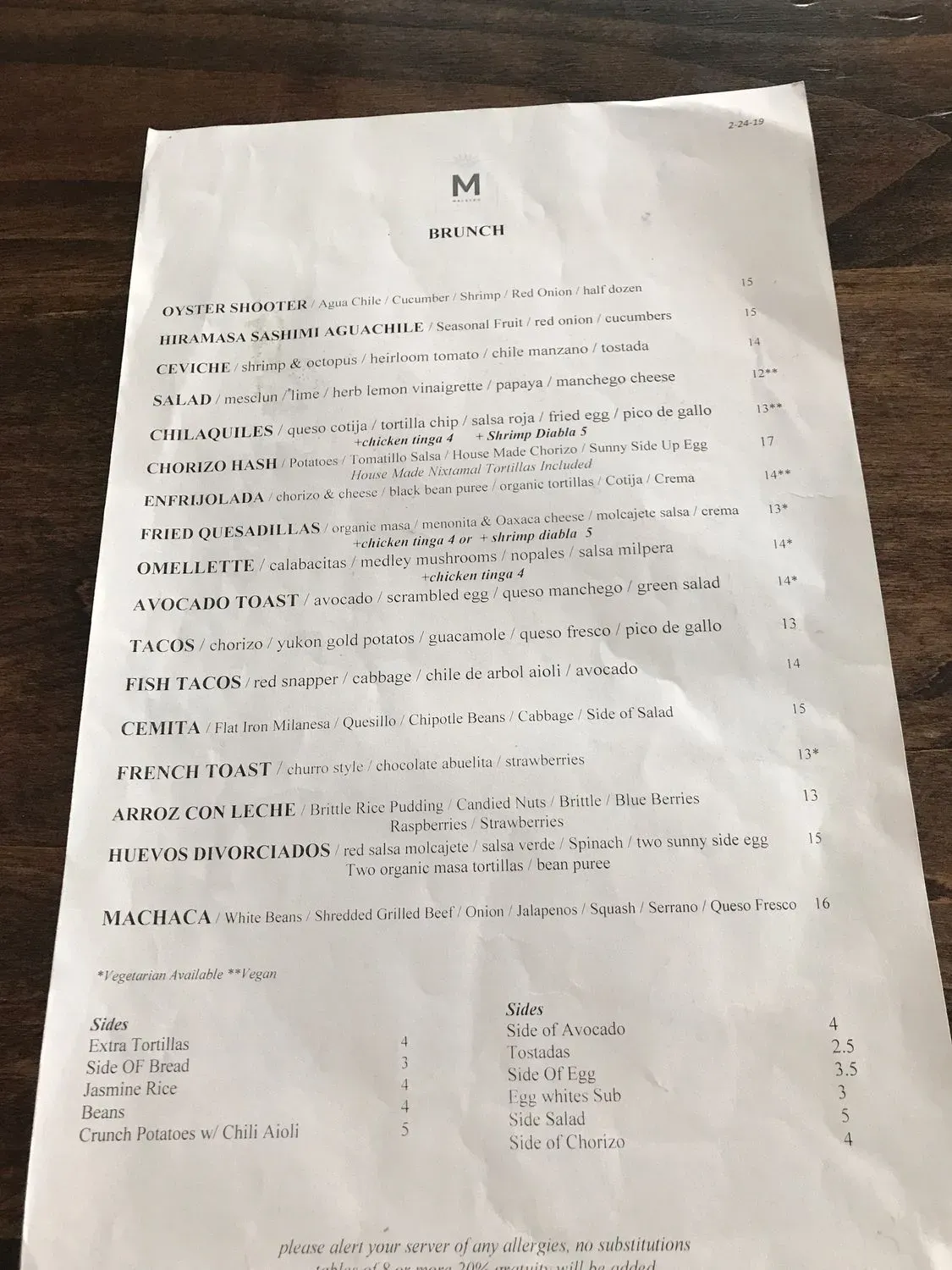 Menu 6