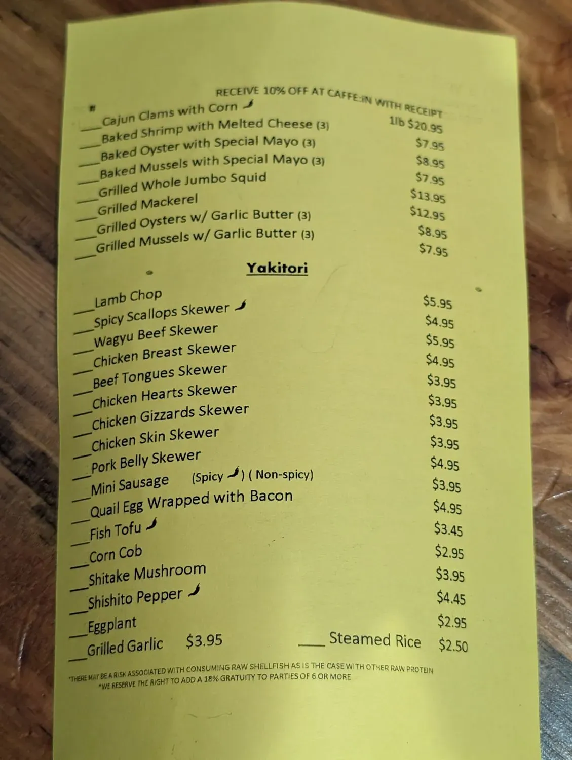 Menu 4