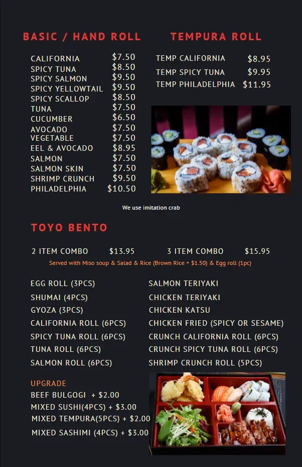 Menu 1