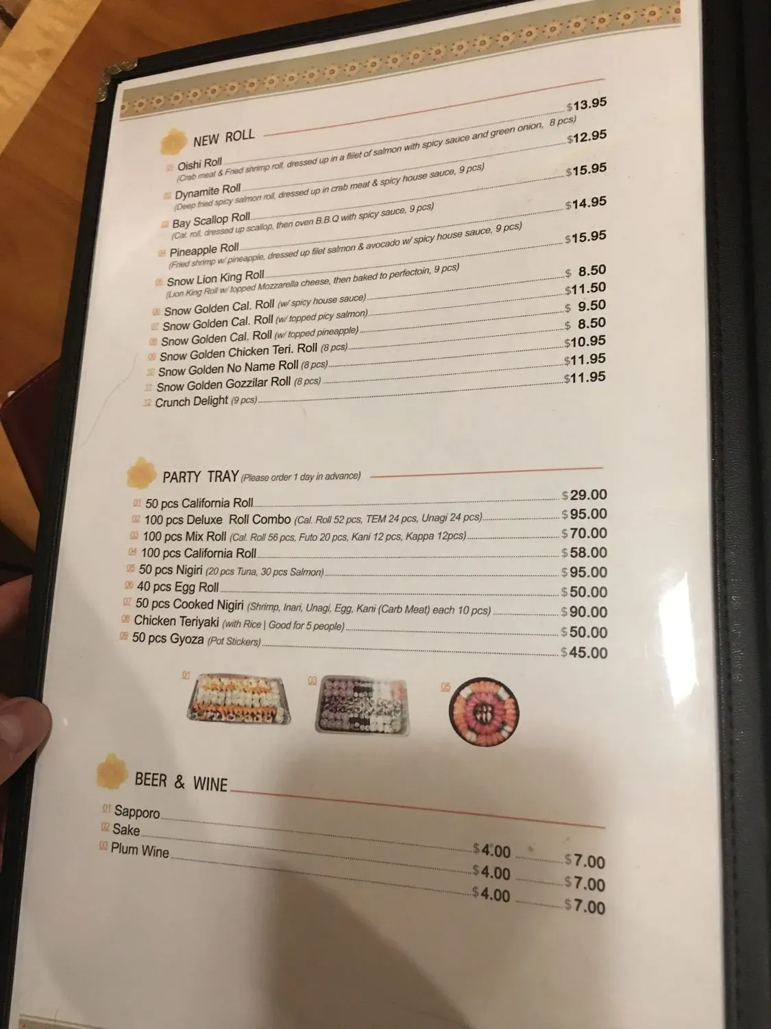 Menu 3