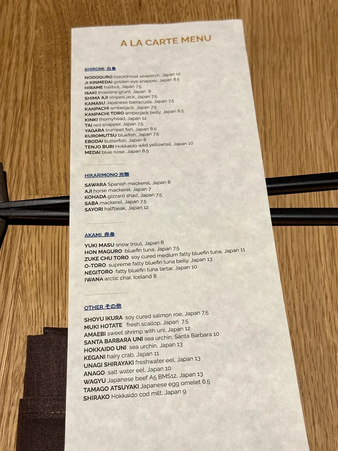 Menu 6