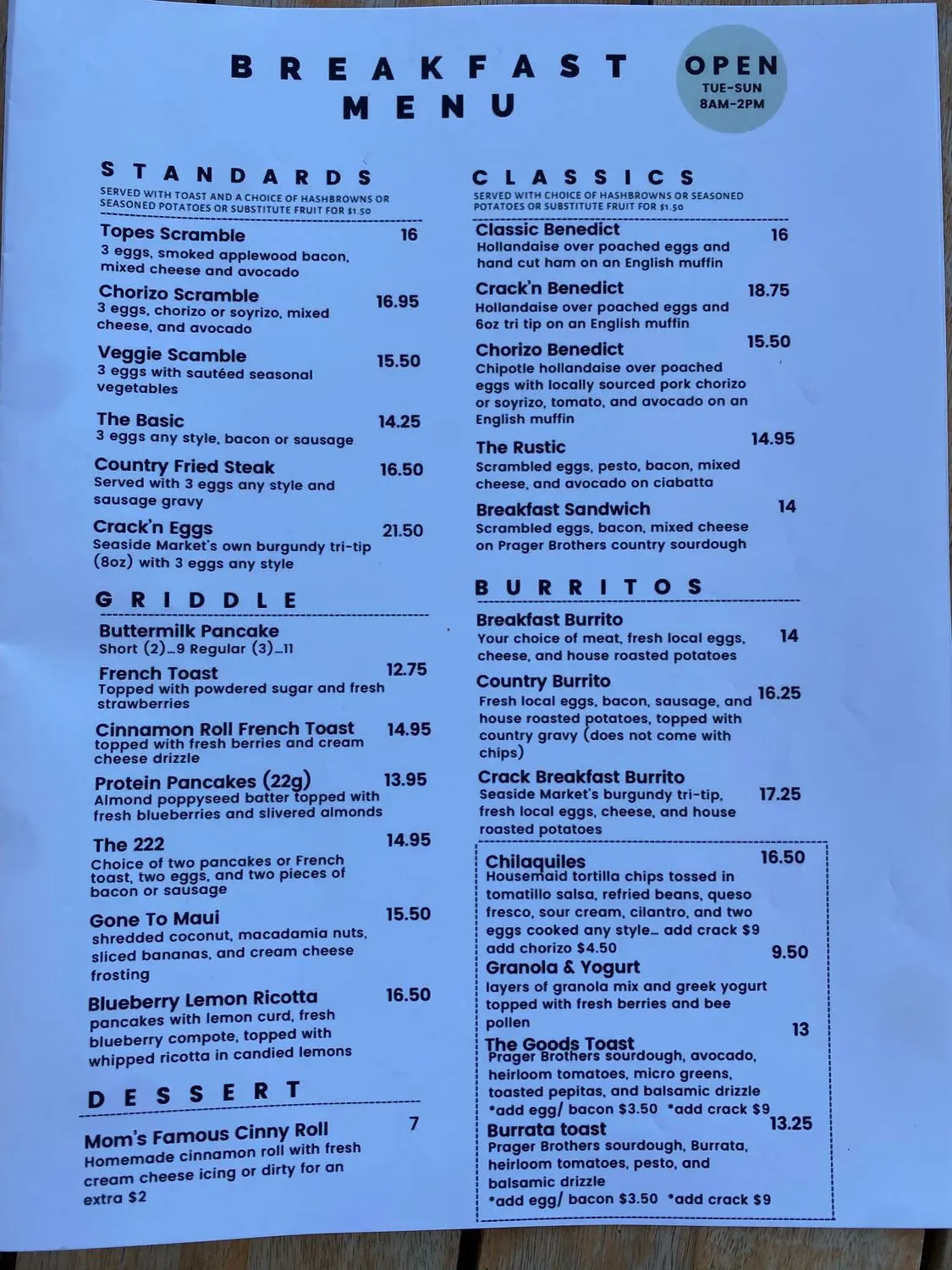 Menu 1