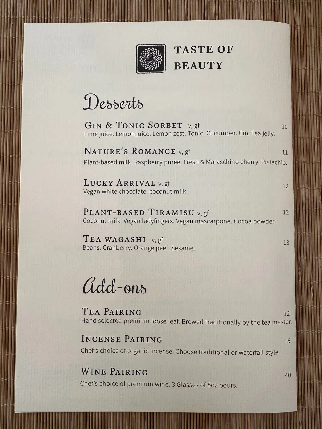 Menu 5