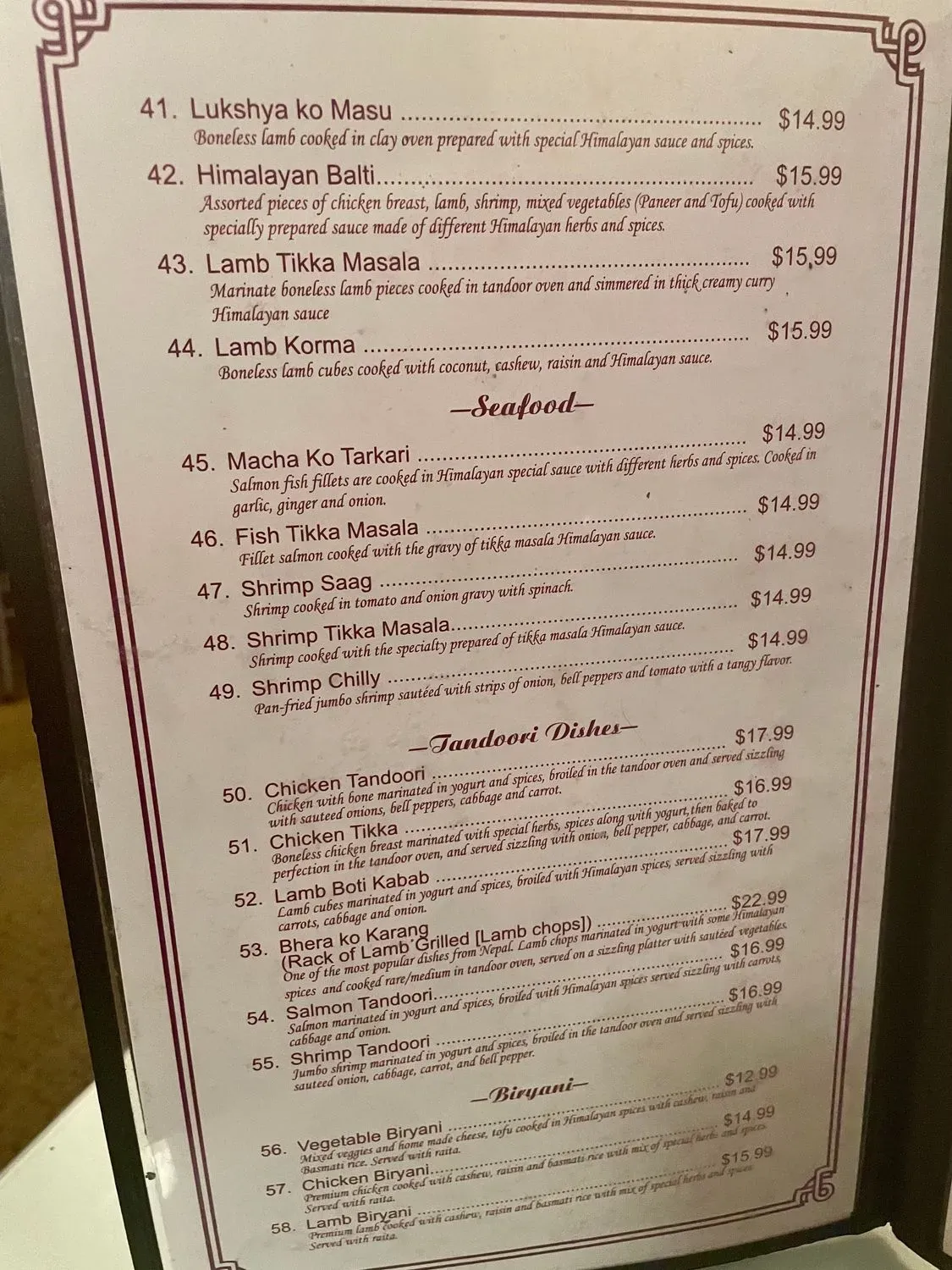 Menu 5