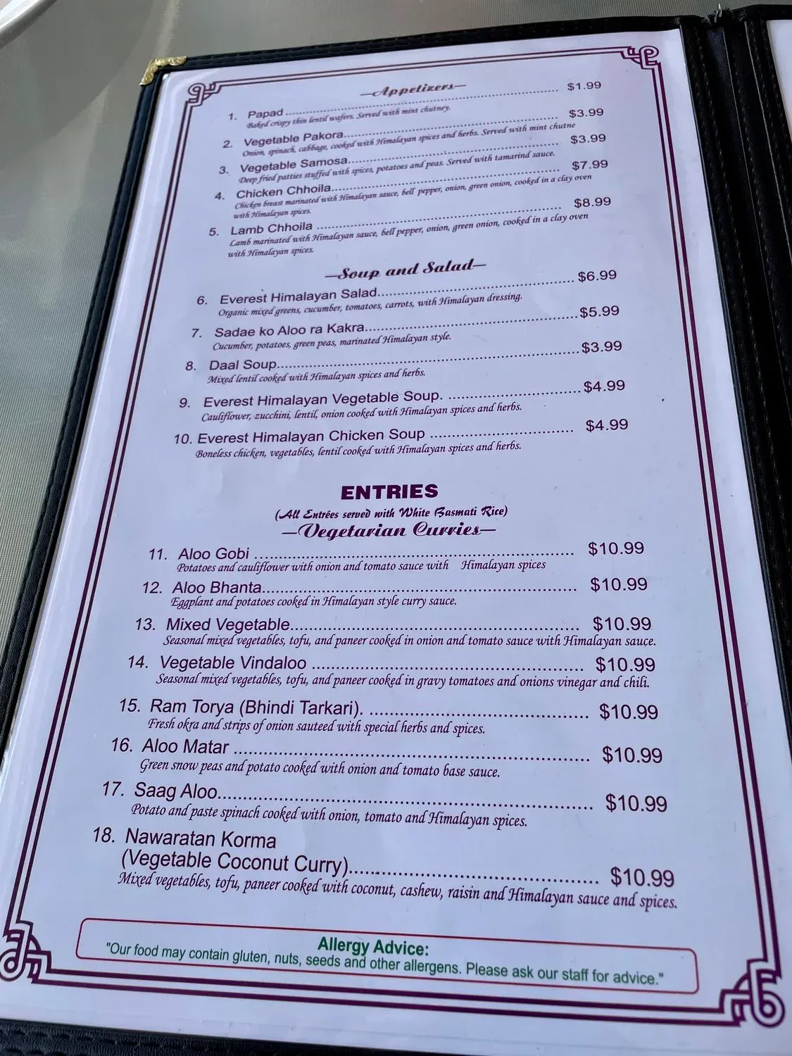 Menu 6