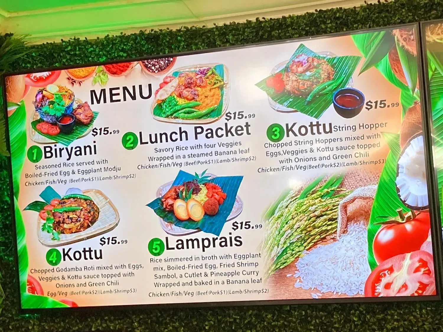 Menu 5